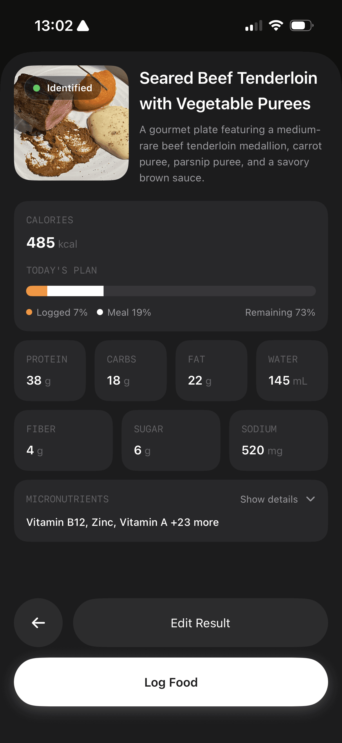 AI food scanning